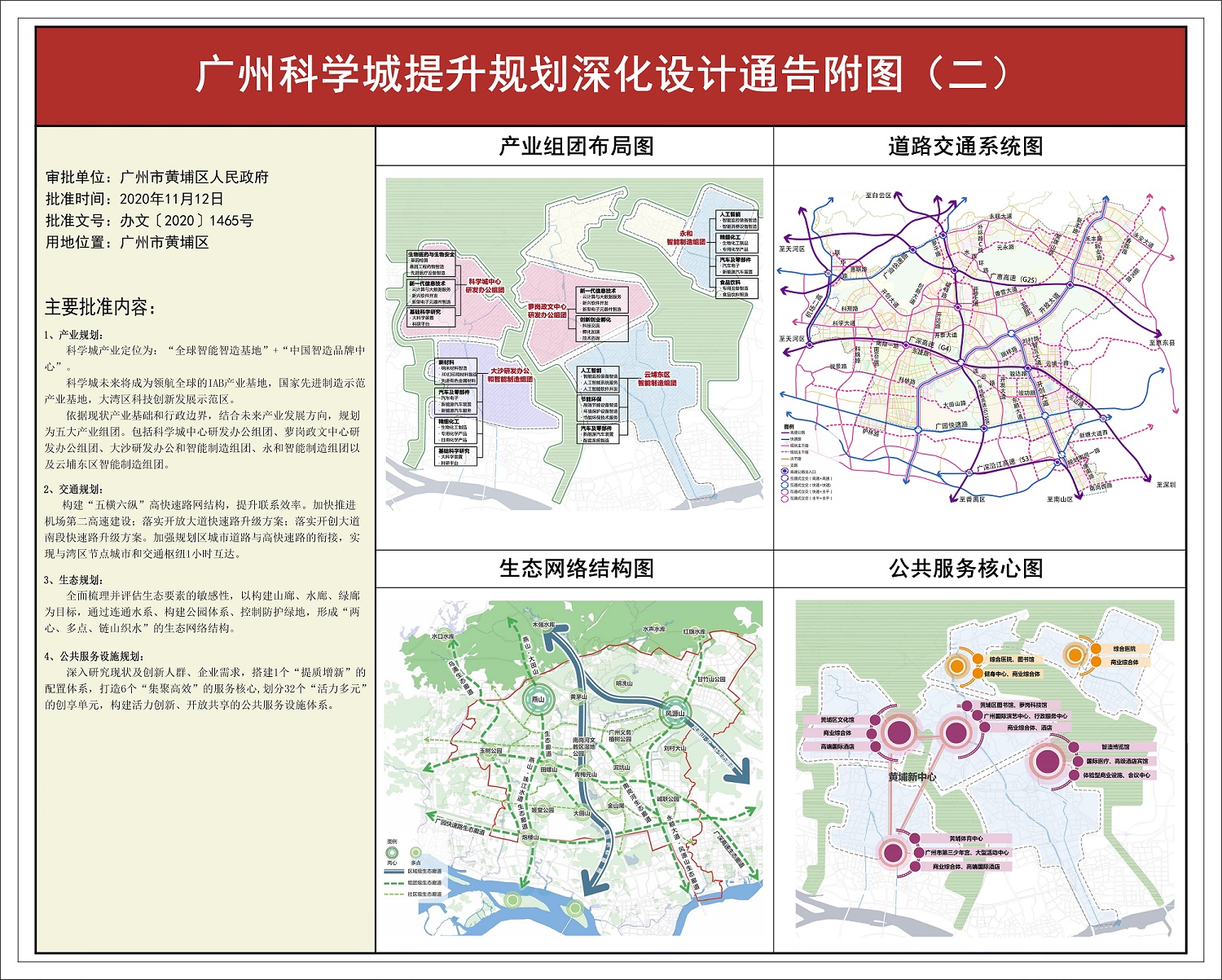 关于公布实施广州科学城提升规划深化设计的通告